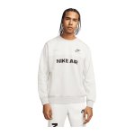 Nike Air Brushed-Back Fleece Sweatshirt Weiss F100