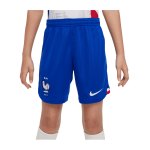 Nike Frankreich Short Away WM 2022 Kids Blau Weiss F480