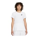 Nike Club T-Shirt Damen Grau Schwarz F063