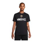 Nike F.C. T-Shirt Schwarz Weiss F010