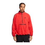 Nike Club Fleece HalfZip Sweatshirt Rot F657