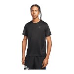 Nike Dri-FIT Miler T-Shirt Schwarz Silber F010
