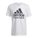 adidas Fortuna Düsseldorf Logo T-Shirt Weiss