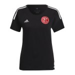 adidas Fortuna Düsseldorf T-Shirt Damen Schwarz