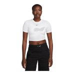 Nike Essential SLM Crop T-Shirt Damen Weiss F100