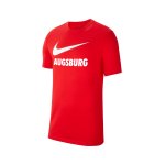 Nike FC Augsburg Lifestyle T-Shirt Rot F657