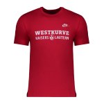 Nike 1.FC Kaiserslautern Westkurve T-Shirt Rot F657