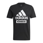 adidas 1. FC Nürnberg Logo T-Shirt Schwarz
