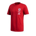 adidas England T-Shirt Rot Weiss
