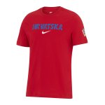 Nike Kroatien Crest T-Shirt EM 2024 Weiss Rot F100