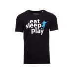 FuPa Shirt Eat Sleep Play Heather Schwarz Denim