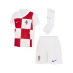Nike Kroatien Minikit Home EM 2024 Kids Weiss Rot Weiss F100