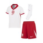 Nike Polen Minikit Home EM 2024 Kids Weiss Rot Rot F100