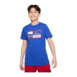 Nike Frankreich Just Do It T-Shirt EM 2024 Kids Blau F452