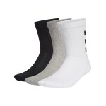 adidas 3S Ankle Socken 3er Pack Weiss Schwarz Grau