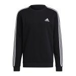 adidas Essentials 3S Fleece Sweatshirt Schwarz