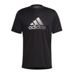 adidas Activated Tech T-Shirt Schwarz Grau