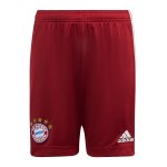 adidas FC Bayern München Short Away 2021/2022 Kids Schwarz