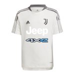 adidas Juventus Turin Trainingsshirt Kids Weiss