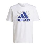 adidas Overspray T-Shirt Weiss Grau