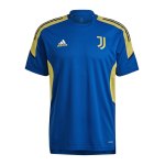 adidas Juventus Turin Trainingsshirt Blau Gelb