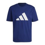 adidas 3B T-Shirt Blau Weiss