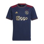adidas Ajax Amsterdam Trikot Away 2022/2023 Kids Blau