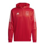 adidas Ajax Amsterdam HalfZip Sweatshirt Rot