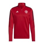 adidas Manchester United HalfZip Sweatshirt Rot