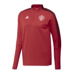 adidas Manchester United HalfZip Sweatshirt Rot