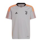 adidas Juventus Turin Trainingsshirt Kids Grau
