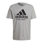 adidas Logo Graphic T-Shirt Grau Schwarz