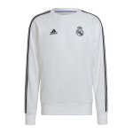 adidas Real Madrid HalfZip Sweatshirt Weiss
