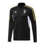 adidas Juventus Turin HalfZip Sweatshirt Schwarz