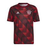 adidas FC Bayern München Prematch Shirt 2022/2023 Kids Rot