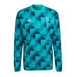 adidas Juventus Turin Prematch Sweatshirt 2022/2023 Blau