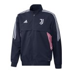 adidas Juventus Turin Prematch Jacke 2022/2023 Blau