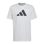 adidas Three Bar Future Icons T-Shirt Weiss