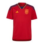 adidas Spanien Trikot Home WM 2022 Kids Rot
