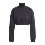 adidas New Crop HalfZip Sweatshirt Damen Grau