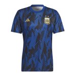 adidas Argentinien Prematch Shirt WM 2022 Blau Schwarz