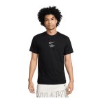 Nike NSW Big Swoosh T-Shirt Schwarz F010