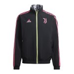 adidas Juventus Turin Wendejacke Schwarz Pink