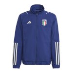 adidas Italien Prematch Jacke 2023 Kids Blau