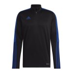 adidas Tiro ES Tracktop Sweatshirt Schwarz Blau