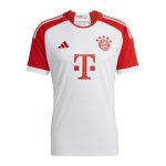 adidas FC Bayern München Trikot langarm Home 2023/2024 Kids Weiss Rot