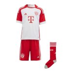 adidas FC Bayern München Minikit Home 2023/2024 Weiss Rot