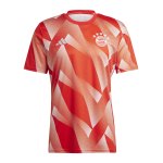 adidas FC Bayern München Prematch Shirt 2023/2024 Rot