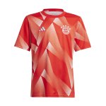 adidas FC Bayern München Prematch Shirt 2023/2024 Kids Rot