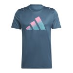 adidas Run Icons 3Bar T-Shirt Türkis